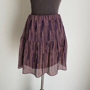 City Studio sz M metallic purple Y2K skirt NWT